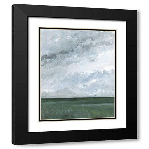 Monday Moods Black Modern Wood Framed Art Print with Double Matting by Kamdon Kreations