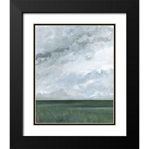 Monday Moods Black Modern Wood Framed Art Print with Double Matting by Kamdon Kreations