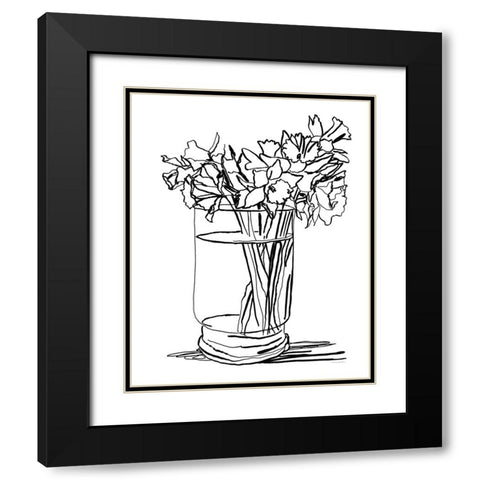 A Little One Sided Black Modern Wood Framed Art Print with Double Matting by Kamdon Kreations