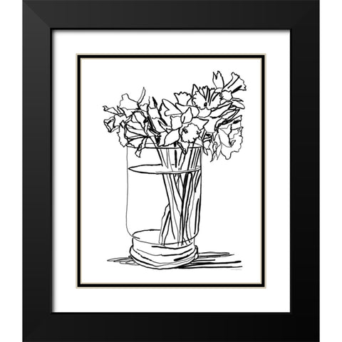 A Little One Sided Black Modern Wood Framed Art Print with Double Matting by Kamdon Kreations
