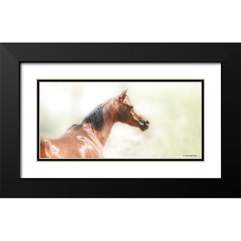 Rose III Black Modern Wood Framed Art Print with Double Matting by Brooks, Kari