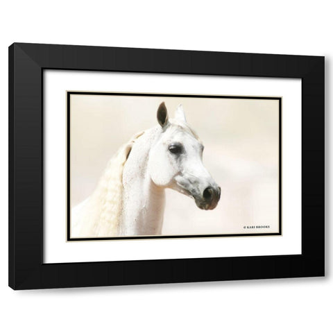 Aloof Black Modern Wood Framed Art Print with Double Matting by Brooks, Kari
