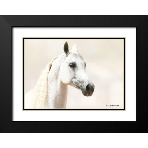 Aloof Black Modern Wood Framed Art Print with Double Matting by Brooks, Kari