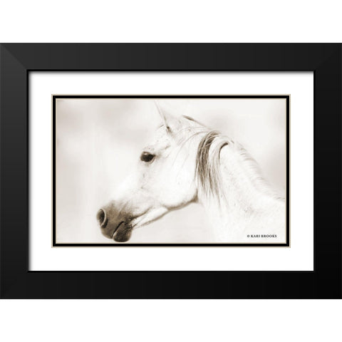 Dash IV Black Modern Wood Framed Art Print with Double Matting by Brooks, Kari