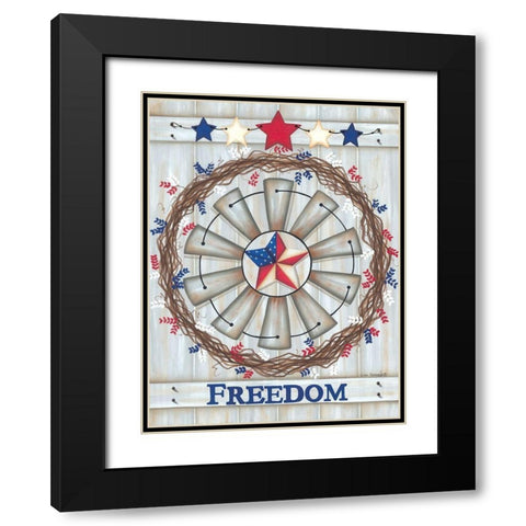 Freedom Black Modern Wood Framed Art Print with Double Matting by Kennedy, Lisa