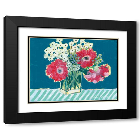 Flowers for Belle I Black Modern Wood Framed Art Print with Double Matting by Roberts, Kait