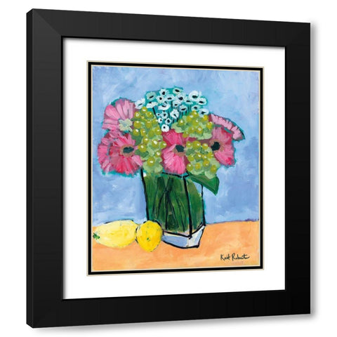 Kitchen Table Series II Black Modern Wood Framed Art Print with Double Matting by Roberts, Kait