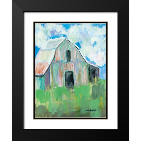 Old But Not Giving In Black Modern Wood Framed Art Print with Double Matting by Roberts, Kait