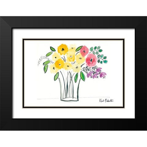Fresh Finds at the Market Black Modern Wood Framed Art Print with Double Matting by Roberts, Kait