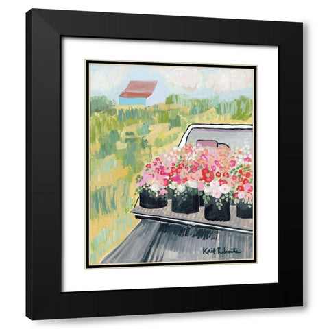 The Fun Begins Where the Pavement Ends   Black Modern Wood Framed Art Print with Double Matting by Roberts, Kait