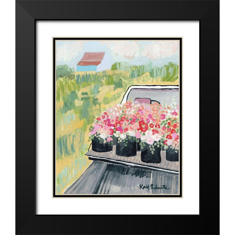 The Fun Begins Where the Pavement Ends   Black Modern Wood Framed Art Print with Double Matting by Roberts, Kait