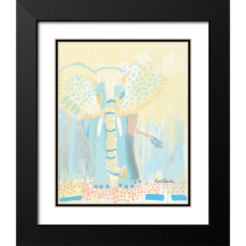 An Elephant Never Forgets  Black Modern Wood Framed Art Print with Double Matting by Roberts, Kait