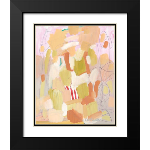 Skip to My Lou  Black Modern Wood Framed Art Print with Double Matting by Roberts, Kait