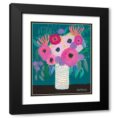 Honeysuckle and Such    Black Modern Wood Framed Art Print with Double Matting by Roberts, Kait