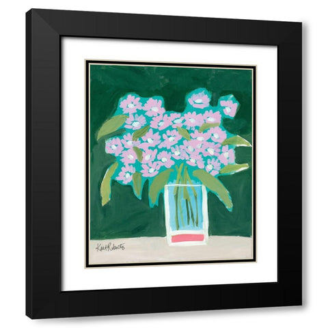 I Envy the Wildflowers Black Modern Wood Framed Art Print with Double Matting by Roberts, Kait