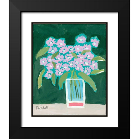 I Envy the Wildflowers Black Modern Wood Framed Art Print with Double Matting by Roberts, Kait