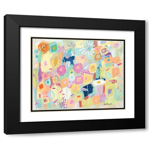 Its Risky to Blossom Black Modern Wood Framed Art Print with Double Matting by Roberts, Kait