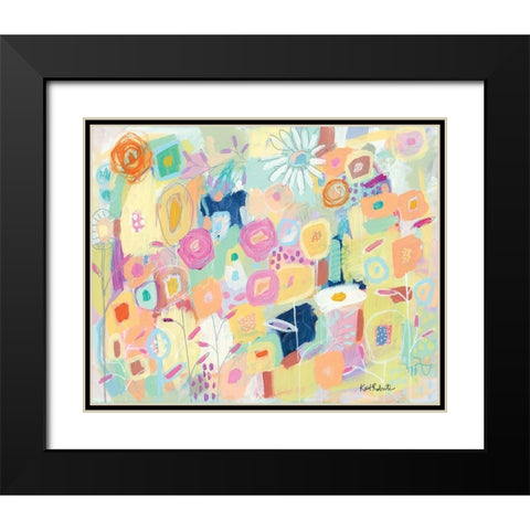 Its Risky to Blossom Black Modern Wood Framed Art Print with Double Matting by Roberts, Kait