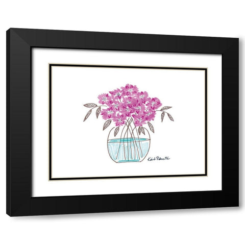 Flower for Brooke       Black Modern Wood Framed Art Print with Double Matting by Roberts, Kait