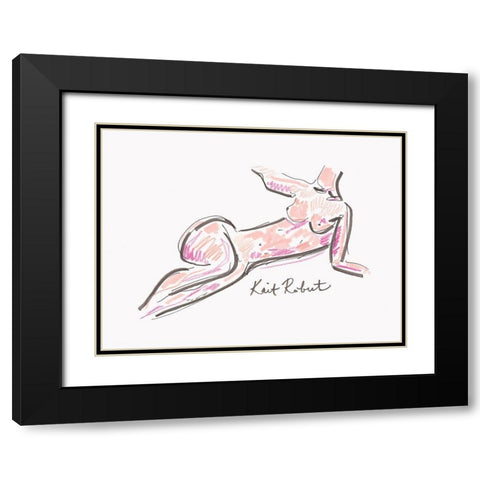 Leisure Black Modern Wood Framed Art Print with Double Matting by Roberts, Kait