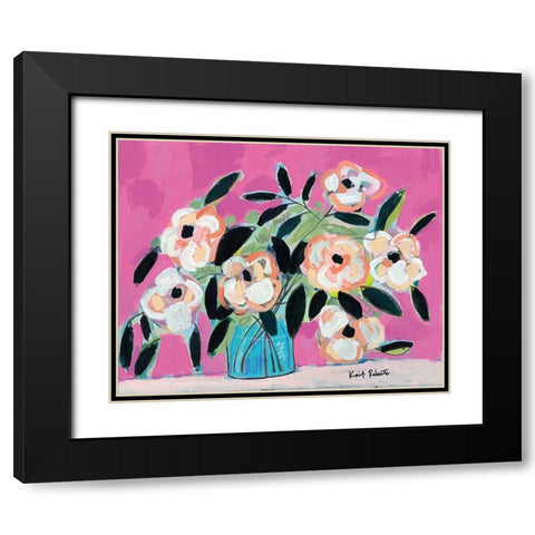 Pink Fever Black Modern Wood Framed Art Print with Double Matting by Roberts, Kait