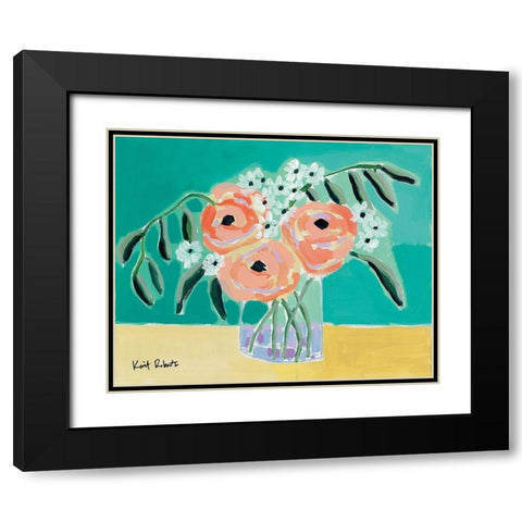 True Love Black Modern Wood Framed Art Print with Double Matting by Roberts, Kait