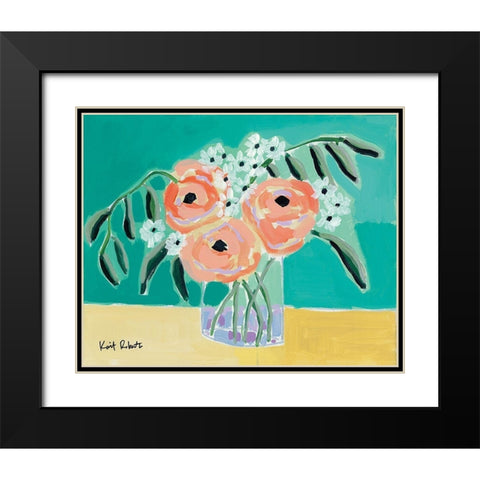 True Love Black Modern Wood Framed Art Print with Double Matting by Roberts, Kait