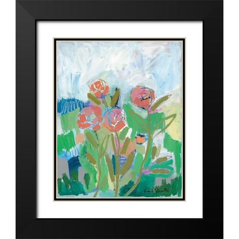 The Garden in May Black Modern Wood Framed Art Print with Double Matting by Roberts, Kait