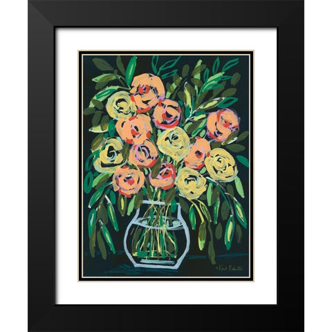 Blooming at Night     Black Modern Wood Framed Art Print with Double Matting by Roberts, Kait