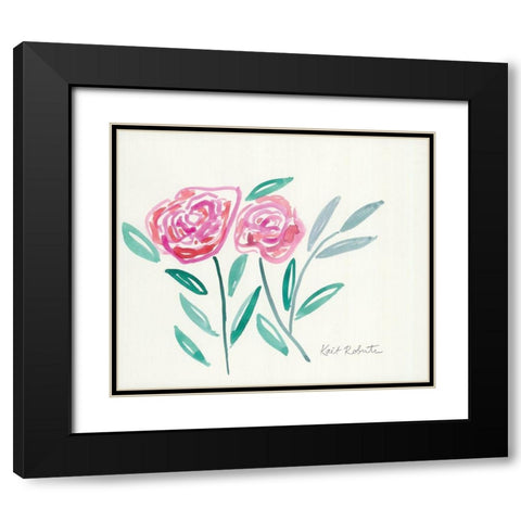 Love Letter Black Modern Wood Framed Art Print with Double Matting by Roberts, Kait