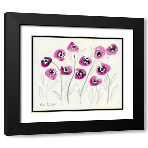 Secret Admirer Black Modern Wood Framed Art Print with Double Matting by Roberts, Kati