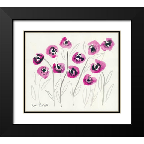 Secret Admirer Black Modern Wood Framed Art Print with Double Matting by Roberts, Kati