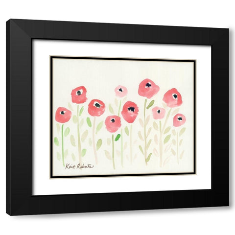 Cutie Black Modern Wood Framed Art Print with Double Matting by Roberts, Kati