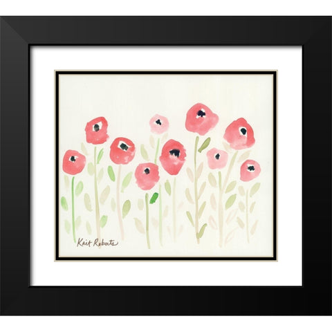 Cutie Black Modern Wood Framed Art Print with Double Matting by Roberts, Kati