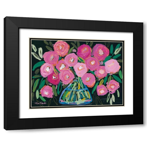 Bloom Loudly Black Modern Wood Framed Art Print with Double Matting by Roberts, Kait