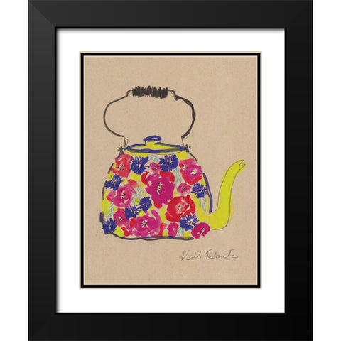 Tea for Two     Black Modern Wood Framed Art Print with Double Matting by Roberts, Kait