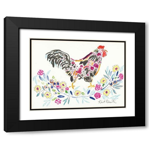 Henrietta Takes a Stand      Black Modern Wood Framed Art Print with Double Matting by Roberts, Kait