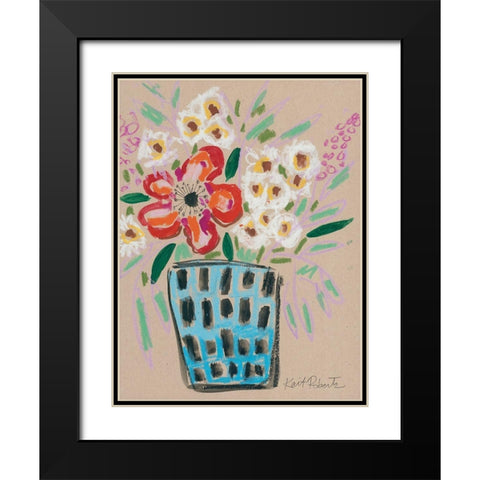 Bless This Mess Black Modern Wood Framed Art Print with Double Matting by Roberts, Kait