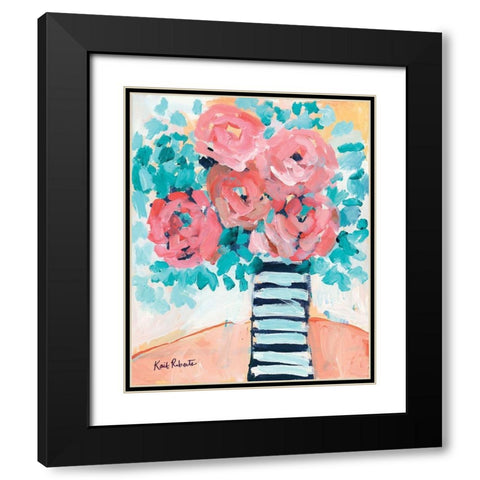 Fancy and Floral Black Modern Wood Framed Art Print with Double Matting by Roberts, Kait