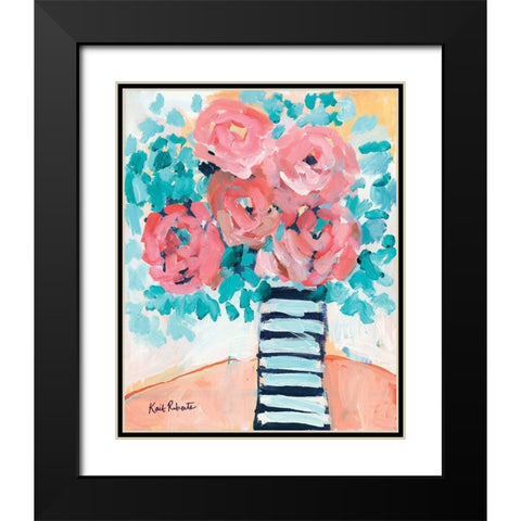Fancy and Floral Black Modern Wood Framed Art Print with Double Matting by Roberts, Kait