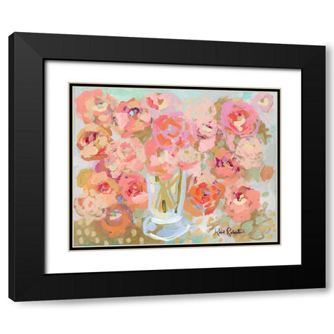Bountiful Blooms Black Modern Wood Framed Art Print with Double Matting by Roberts, Kait