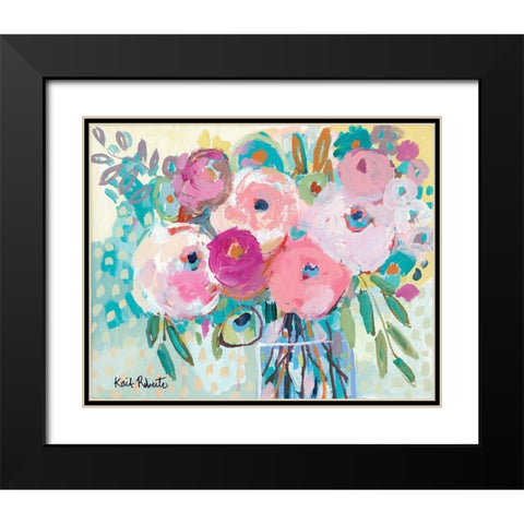 Bloom Where You are Planted Black Modern Wood Framed Art Print with Double Matting by Roberts, Kait