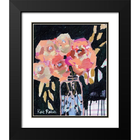 A Season of Waiting for These Blooms     Black Modern Wood Framed Art Print with Double Matting by Roberts, Kait