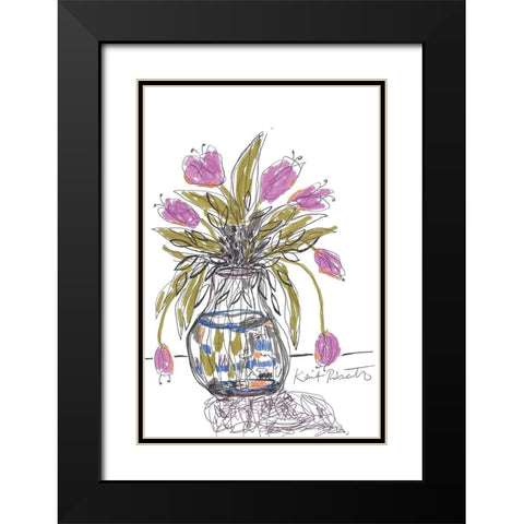 Spring Tulips for Granny    Black Modern Wood Framed Art Print with Double Matting by Roberts, Kait