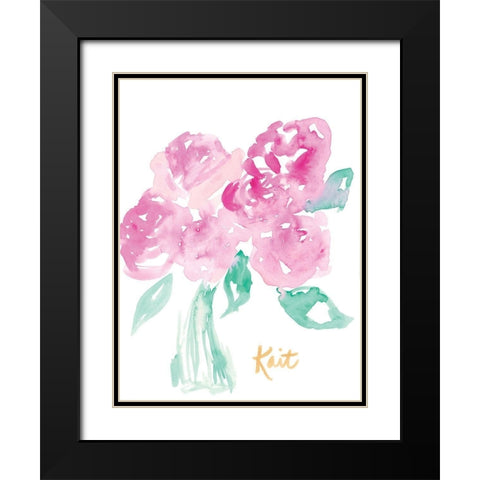 Pretty in Pink Black Modern Wood Framed Art Print with Double Matting by Roberts, Kait