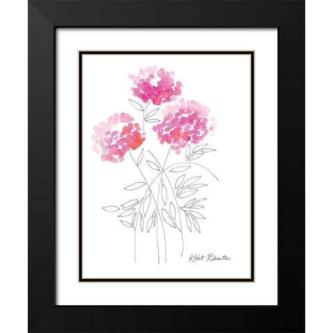 Touch of Color Black Modern Wood Framed Art Print with Double Matting by Roberts, Kait