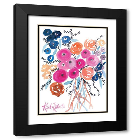 The Flowers Have Secrets Black Modern Wood Framed Art Print with Double Matting by Roberts, Kait