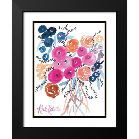 The Flowers Have Secrets Black Modern Wood Framed Art Print with Double Matting by Roberts, Kait