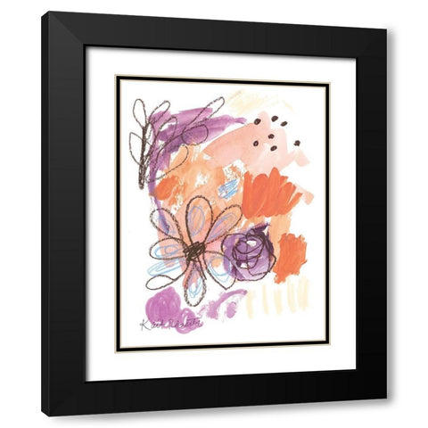 Pretty As Pretty Is Black Modern Wood Framed Art Print with Double Matting by Roberts, Kait