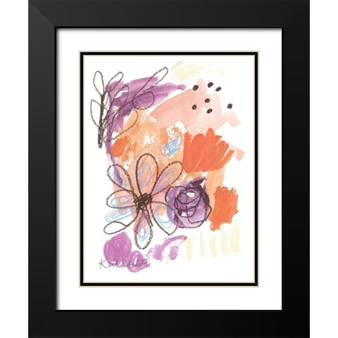 Pretty As Pretty Is Black Modern Wood Framed Art Print with Double Matting by Roberts, Kait